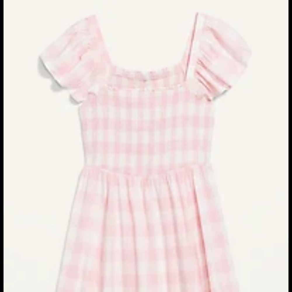 Fit & Flare Flutter-Sleeve Gingham Mini Dress for Women